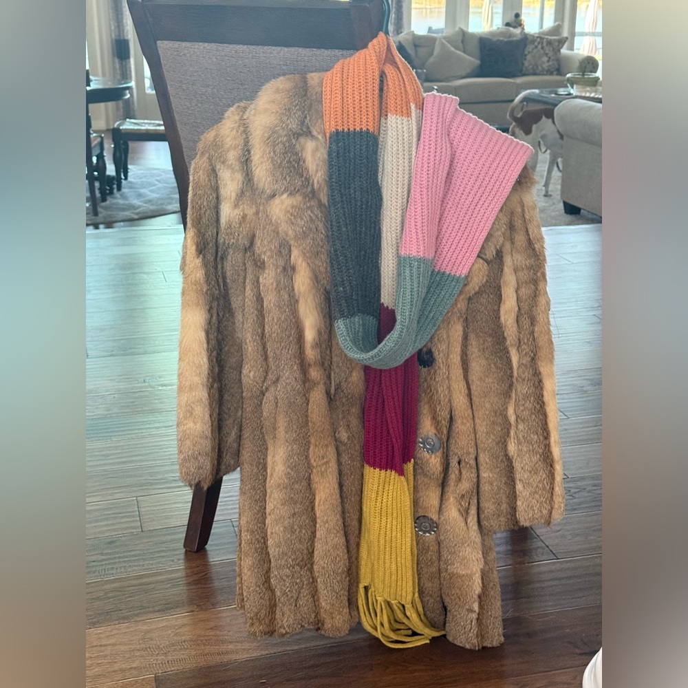 Coach Multicolor Striped Scarf